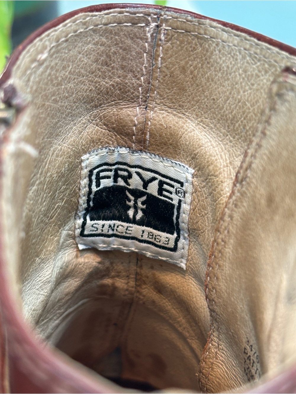 Frye Patty Redwood Leather Ankle Boots | Size 7.5M - Picture 12 of 16